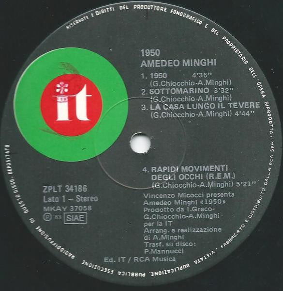 Amedeo Minghi : 1950 (LP)
