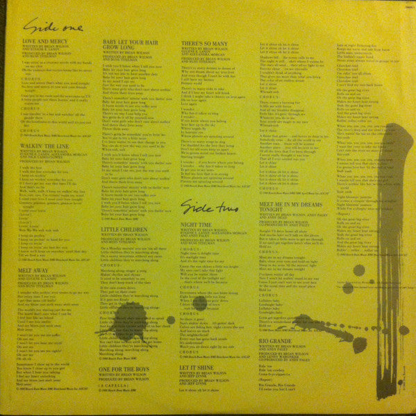 Brian Wilson : Brian Wilson (LP, Album)