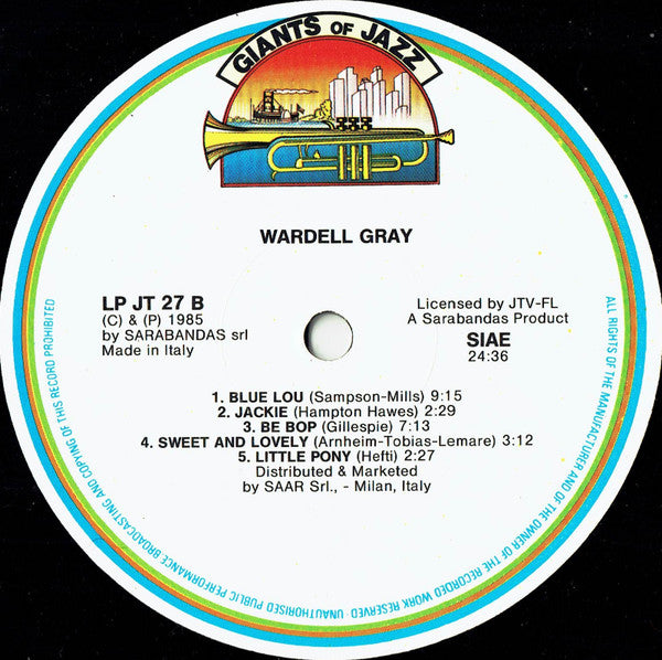 Wardell Gray : Wardell Gray (LP, Comp)