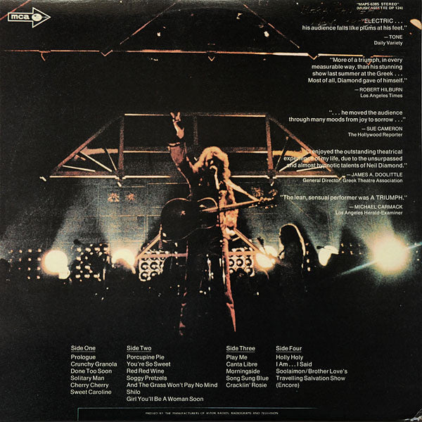 Neil Diamond : Hot August Night (2xLP, Album, Gat)