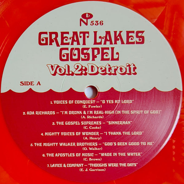 Various : Great Lakes Gospel - Vol. 2: Detroit (LP, Comp, Red)