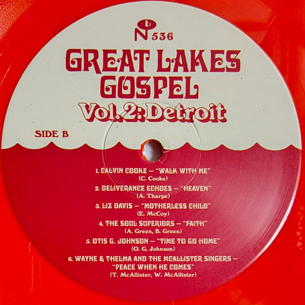 Various : Great Lakes Gospel - Vol. 2: Detroit (LP, Comp, Red)