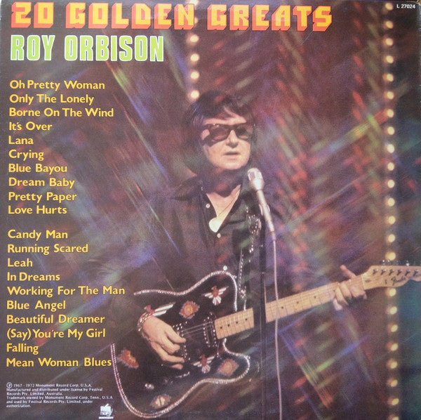 Roy Orbison : 20 Golden Greats (LP, Comp)