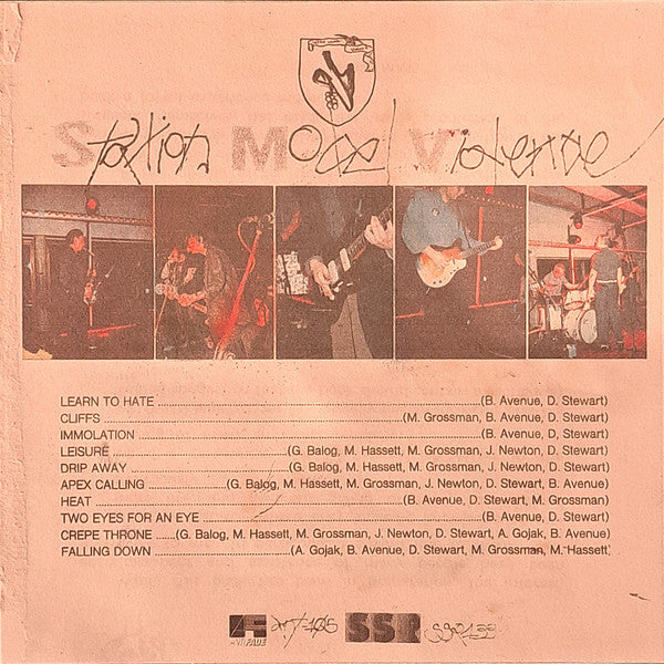 Station Model Violence : Station Model Violence (LP, Album, RP)