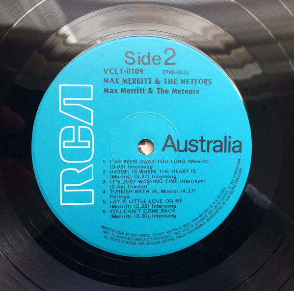 Max Merritt And The Meteors : Max Merritt And The Meteors (LP, Album, RE)