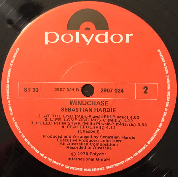 Sebastian Hardie : Windchase (LP)