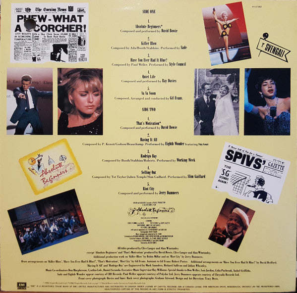 Various : Absolute Beginners - The Musical (Songs From The Original Motion Picture) (LP, Album)