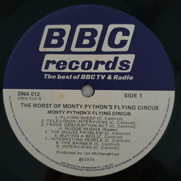 Monty Python : Monty Python's Flying Circus (LP, Mono, RE)