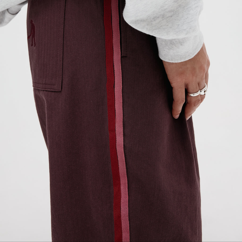 Leagues Club Stripe Pant | Plum
