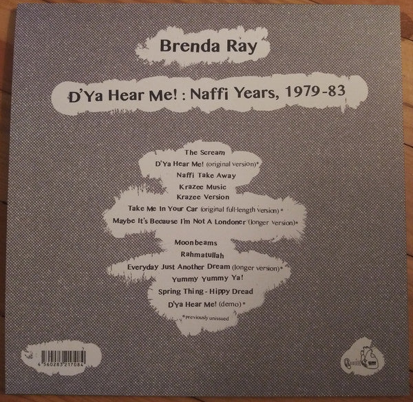 Brenda Ray : D'Ya Hear Me! : Naffi Years, 1979-83 (LP, Comp, RP)