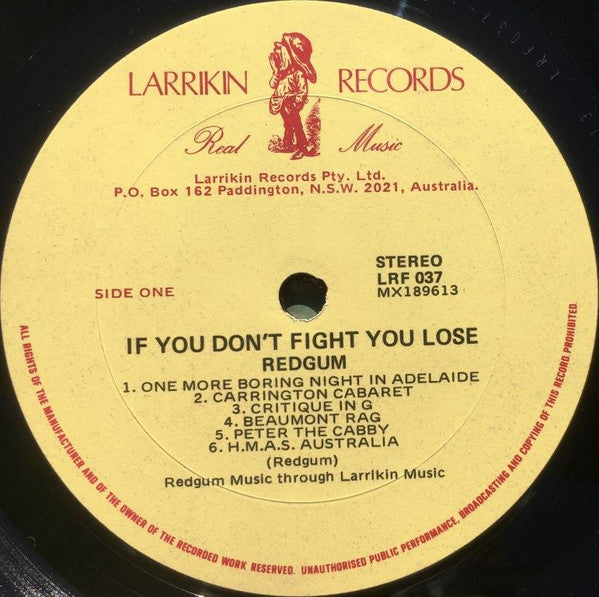 Redgum : If You Don't Fight You Lose (LP, Album)