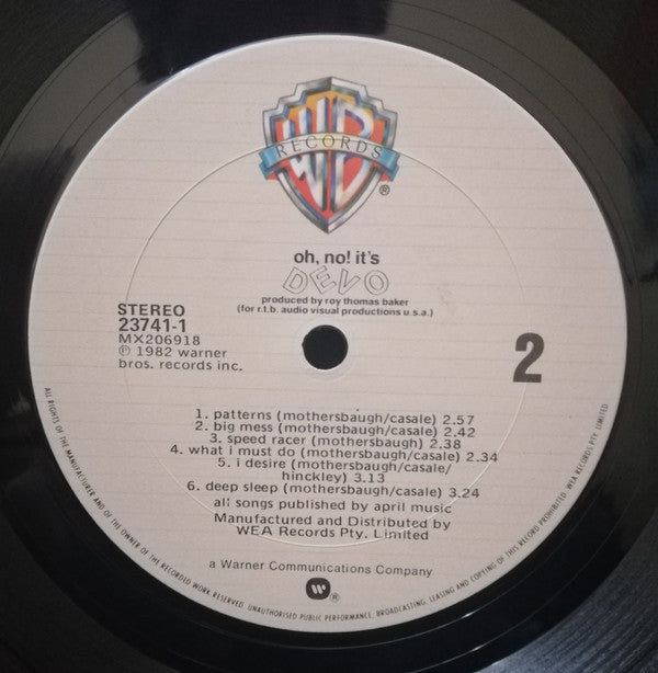 Devo : Oh, No! It's Devo (LP, Album)