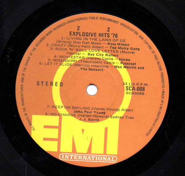 Various : Explosive Hits '76 (LP, Comp)