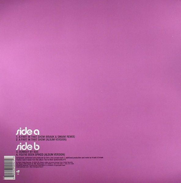 Chris Joss : A Part In That Show (12")