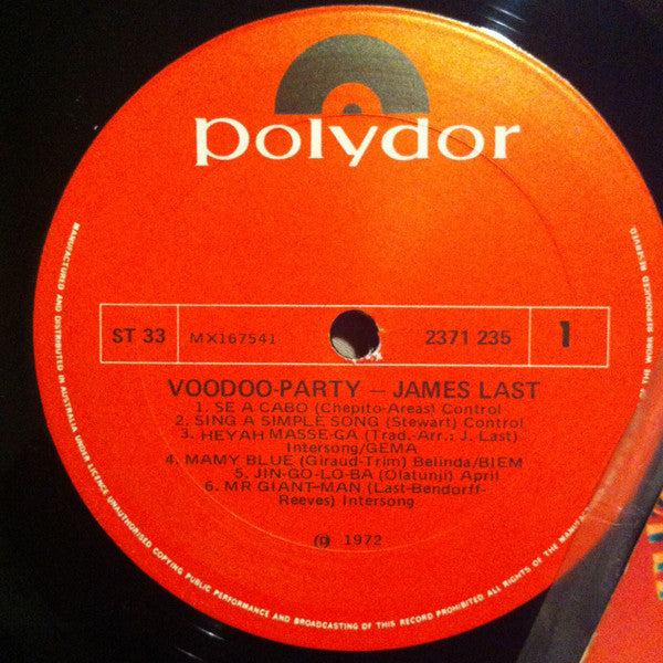 James Last : Voodoo-Party (LP, Album, M/Print)