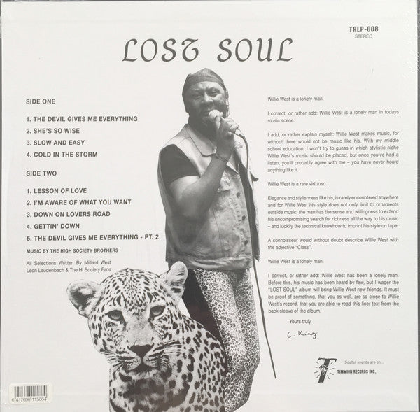 Willie West : Lost Soul (LP, Album)
