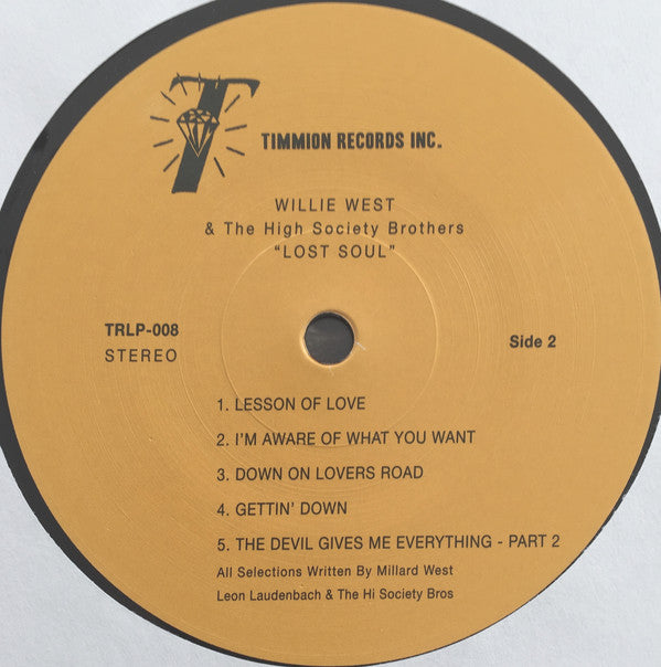 Willie West : Lost Soul (LP, Album)