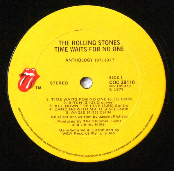 The Rolling Stones : Time Waits For No One (Anthology 1971-1977) (LP, Comp)
