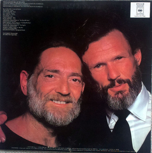Willie Nelson : Willie Nelson Sings Kristofferson (LP, Album)