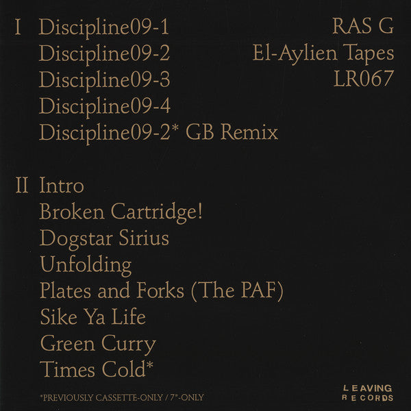 Ras G : The El-Aylien Tapes Parts I & II (LP, Comp)