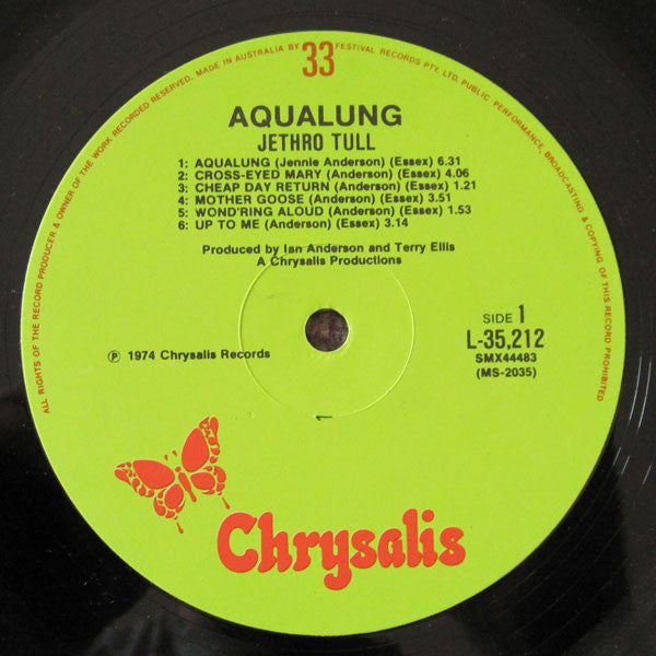 Jethro Tull : Aqualung (LP, Album, RE, Gat)