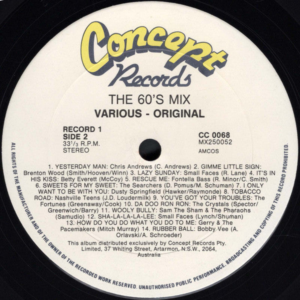 Various : Sixties Mix (2xLP, Comp)