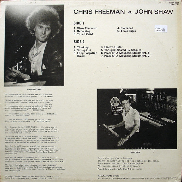 Chris Freeman (10) & John Shaw (9) : Chris Freeman And John Shaw (LP)
