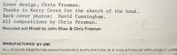 Chris Freeman (10) & John Shaw (9) : Chris Freeman And John Shaw (LP)