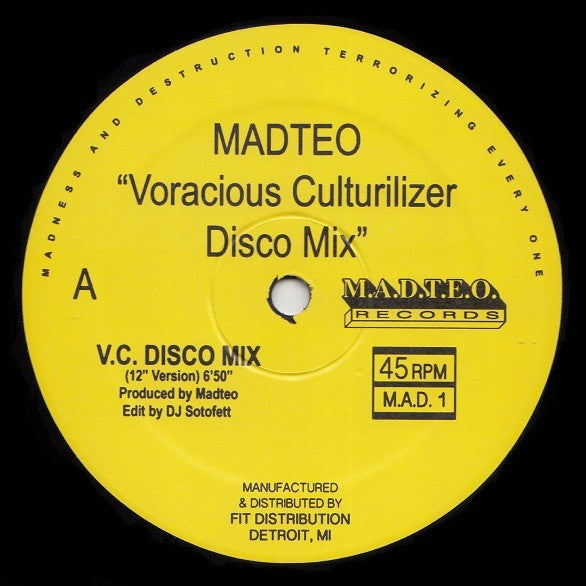 Madteo : Voracious Culturilizer Disco Mix (12")