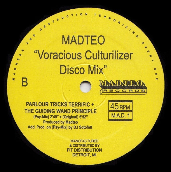 Madteo : Voracious Culturilizer Disco Mix (12")