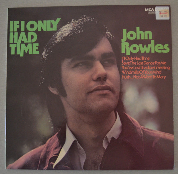 John Rowles : If I Only Had Time (LP, Comp, RE)