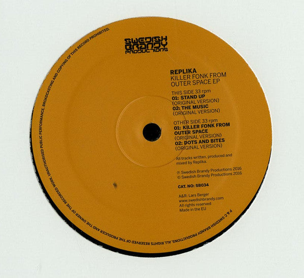 Replika (2) : Killer Fonk From Outer Space EP (12", EP)