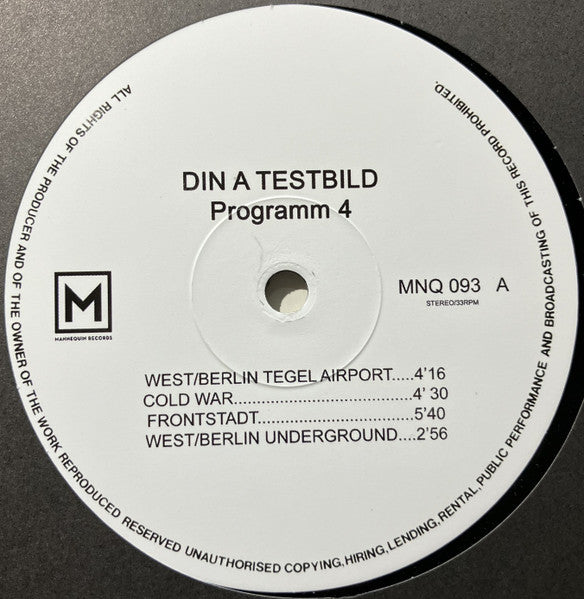 Din A Testbild : Programm 4 (LP, Album, Ltd)