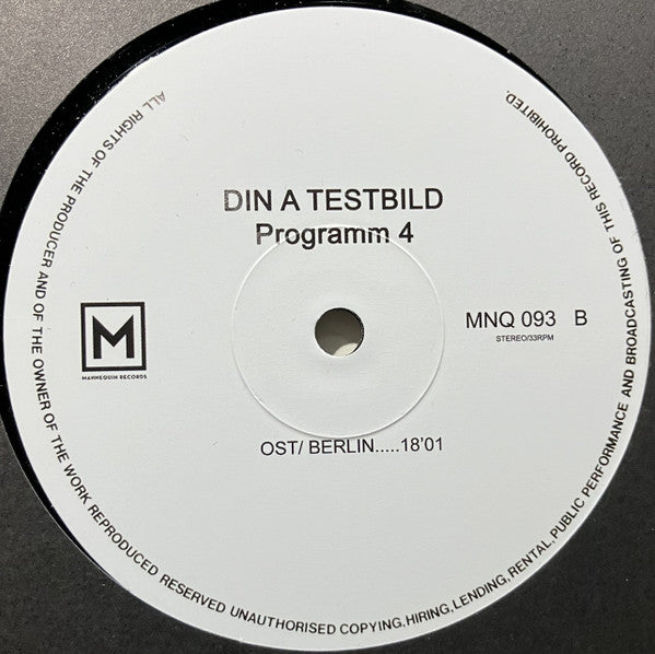 Din A Testbild : Programm 4 (LP, Album, Ltd)