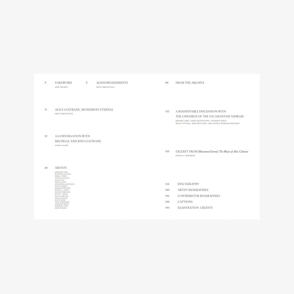 Alice Coltrane, Monument Eternal