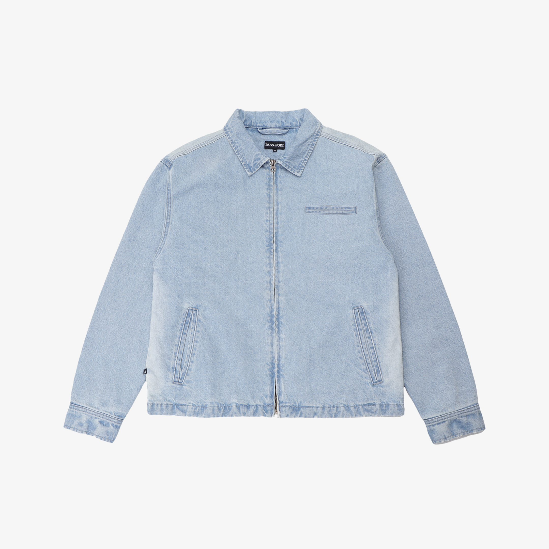 Faded Wash Workers Jacket | Light Indigo