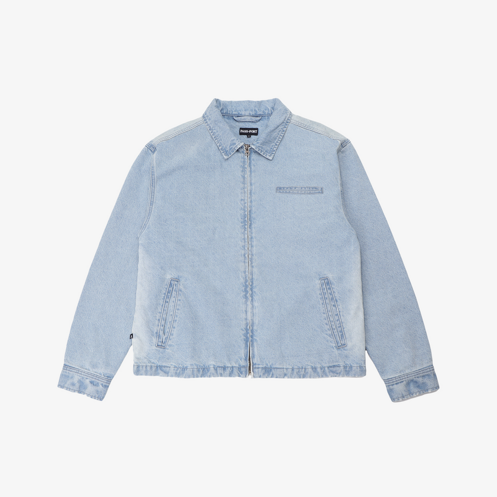 Faded Wash Workers Jacket | Light Indigo