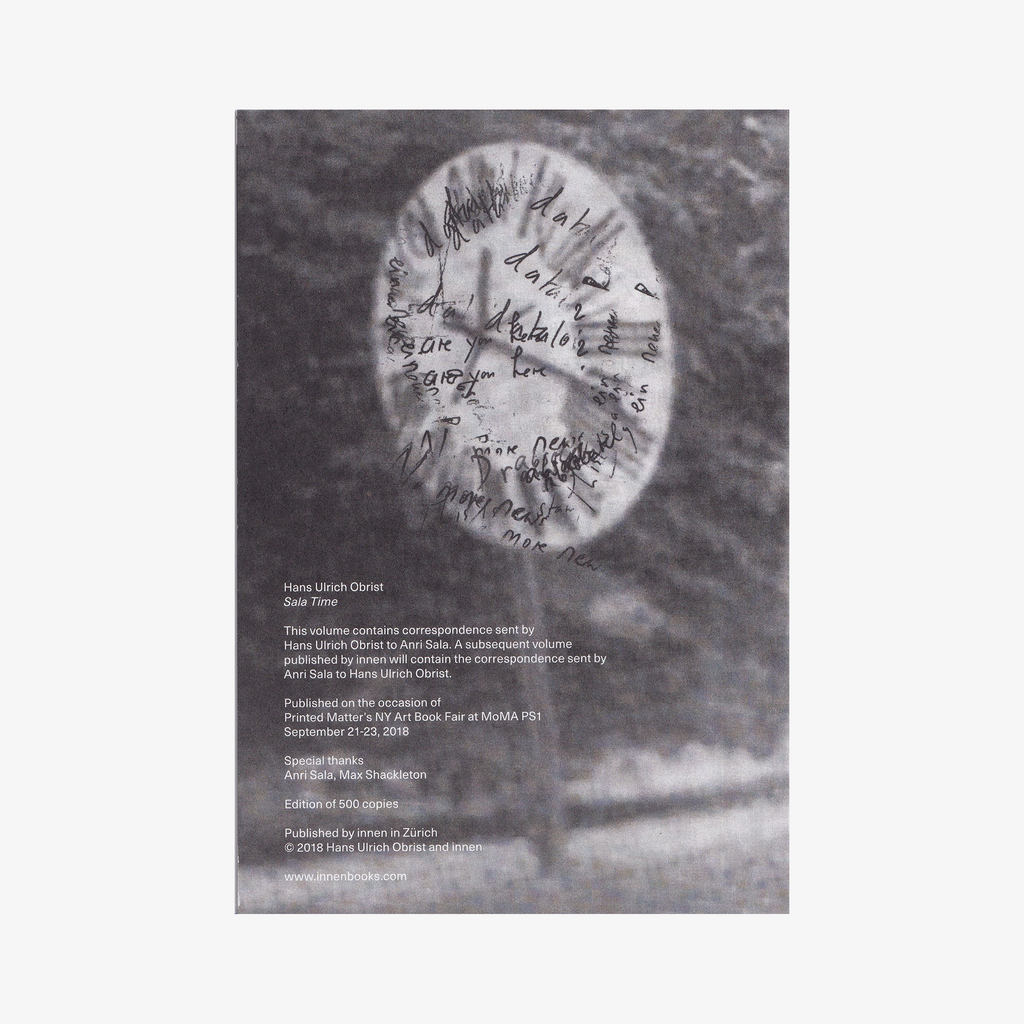 Hans Ulrich Obrist - Sala Time