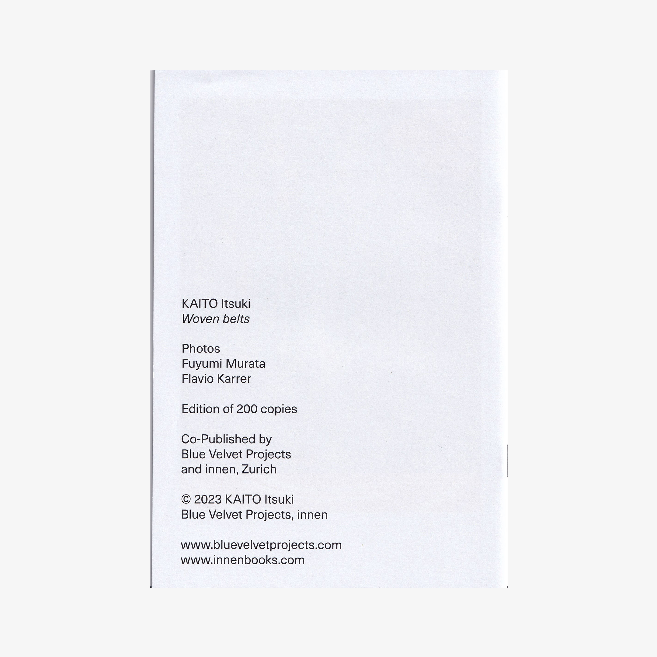 KAITO Itsuki - Woven belts