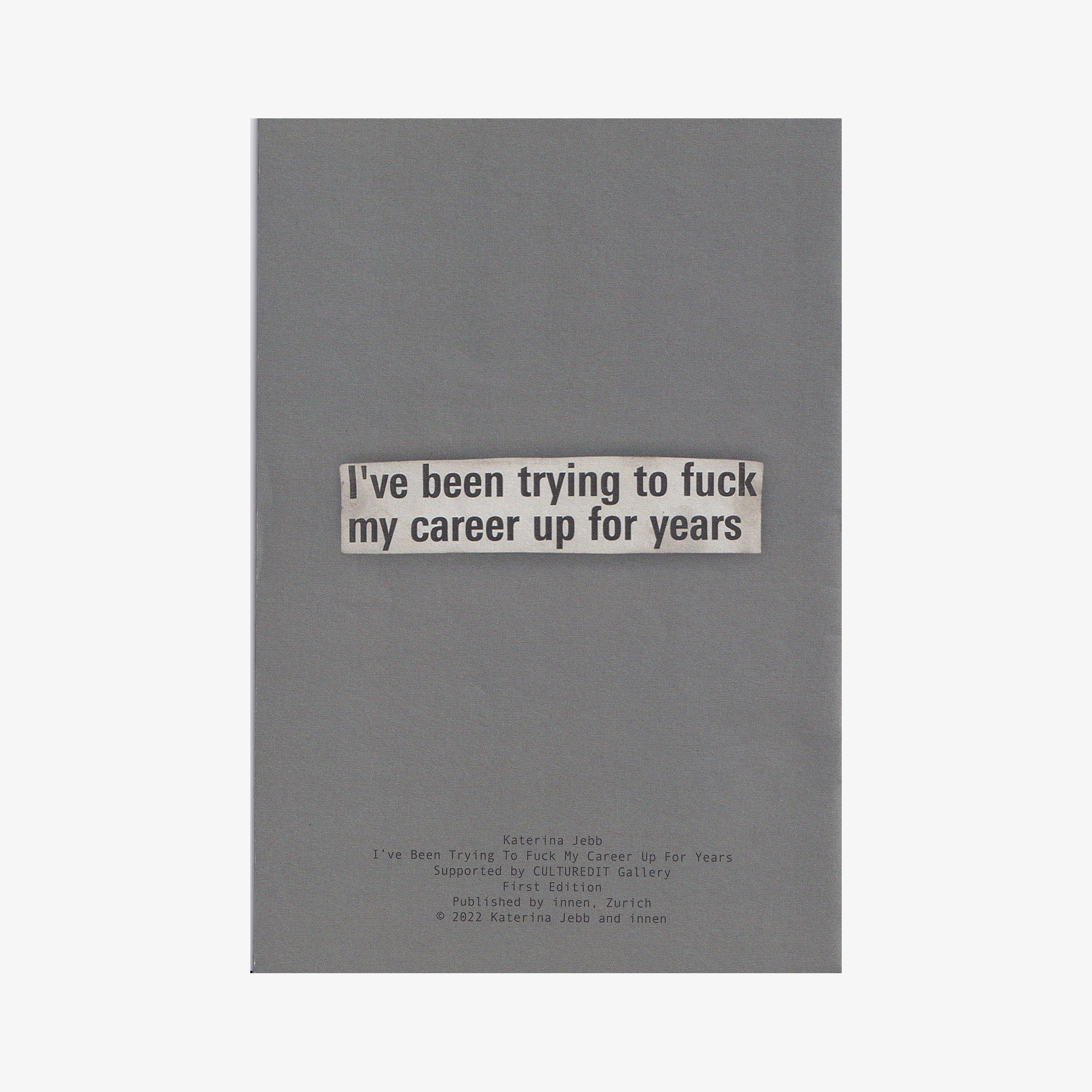 Katerina Jebb - I’ve Been Trying To Fuck My Career Up For Years