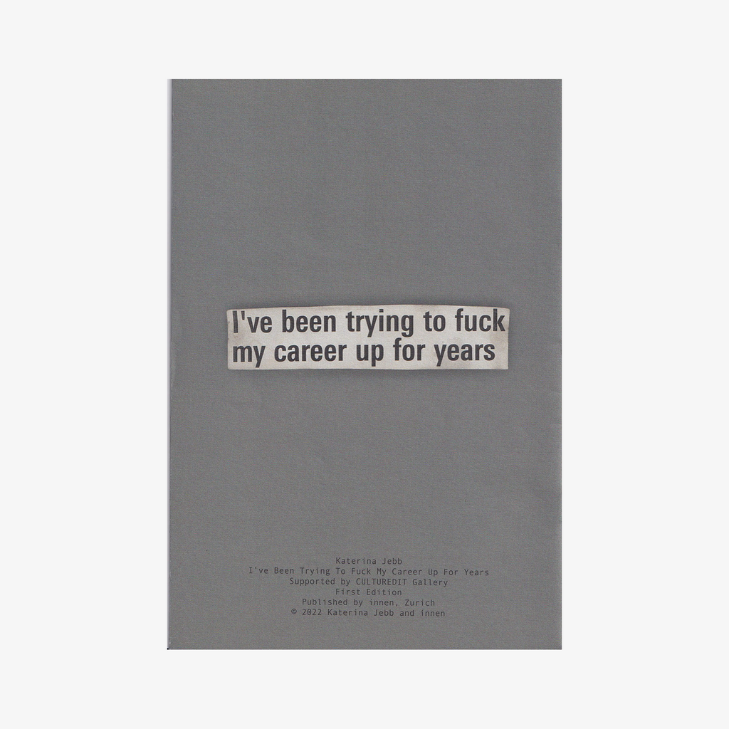 Katerina Jebb - I’ve Been Trying To Fuck My Career Up For Years