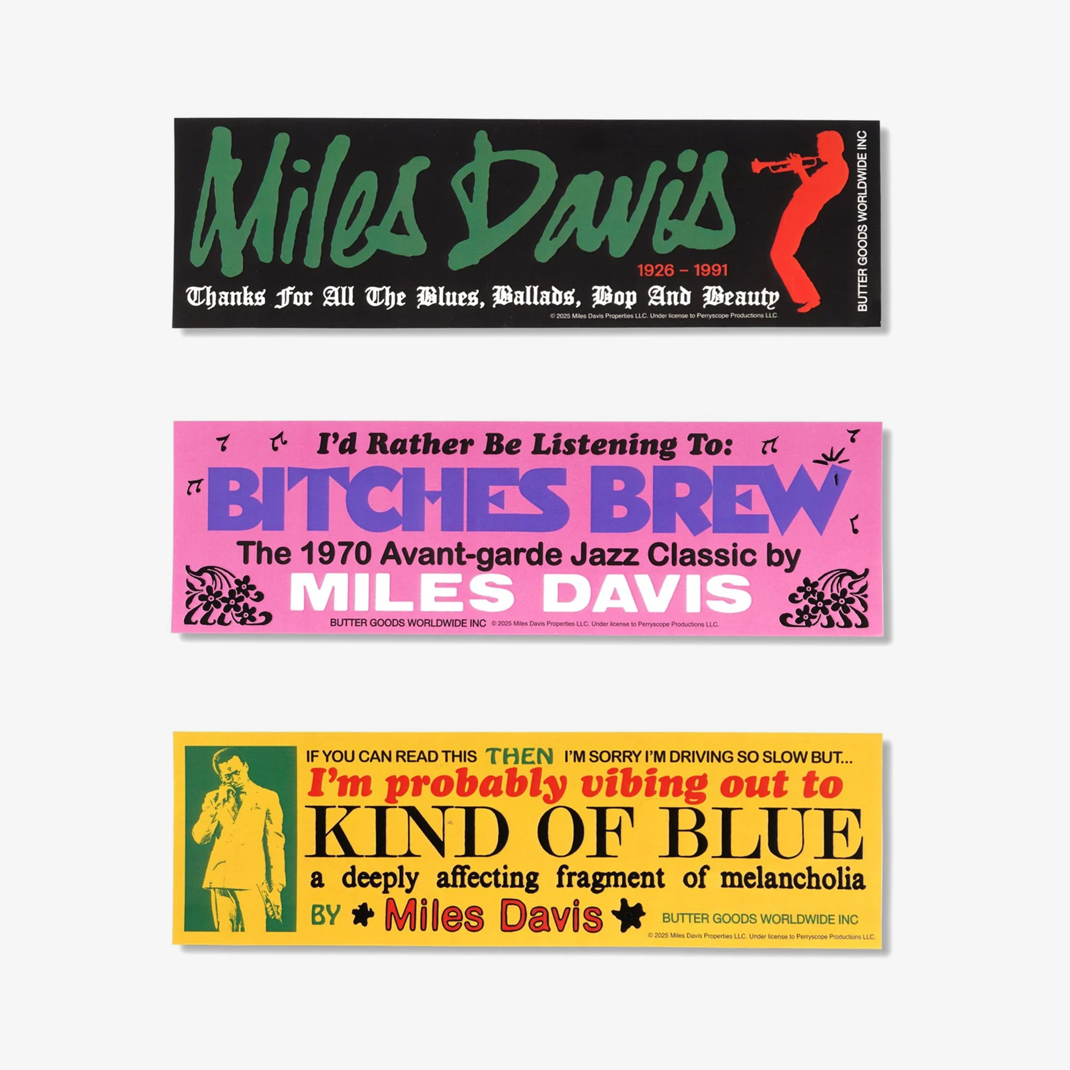 Miles Bumper Sticker Pack