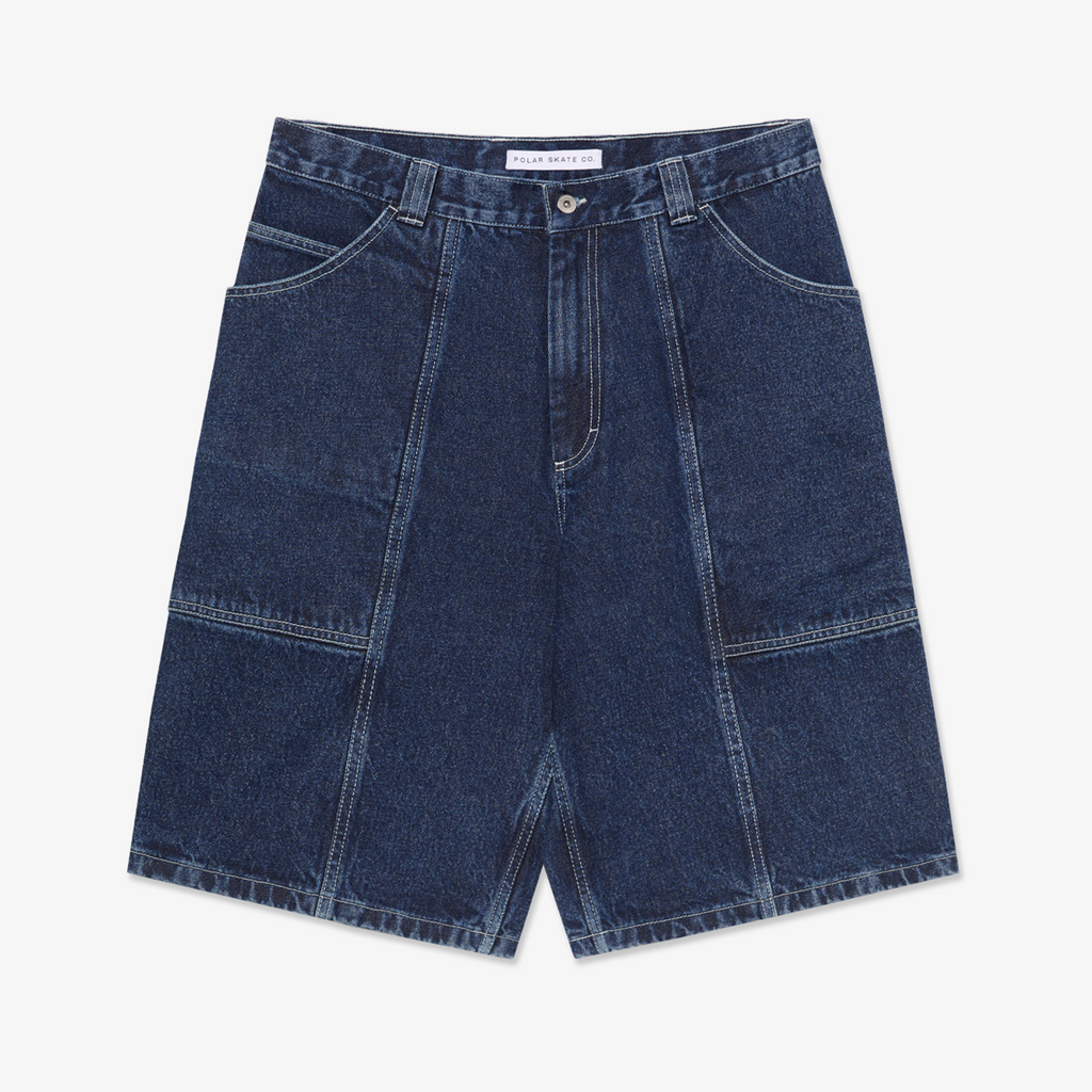 Jiro Shorts | Dark Blue w/ White Stitching