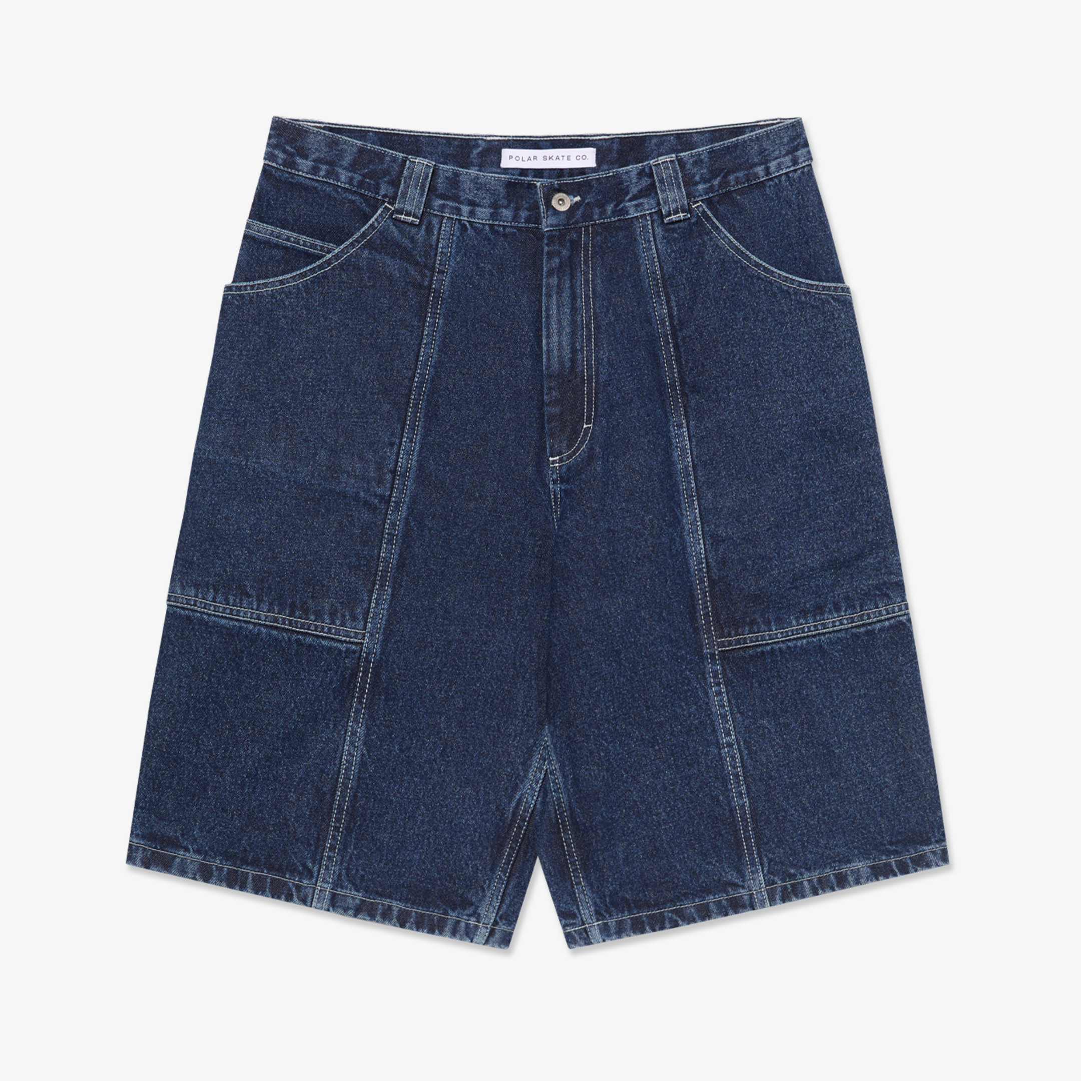 Jiro Shorts | Dark Blue w/ White Stitching