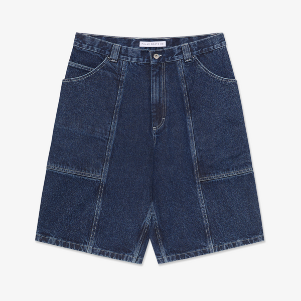 Jiro Shorts | Dark Blue w/ White Stitching