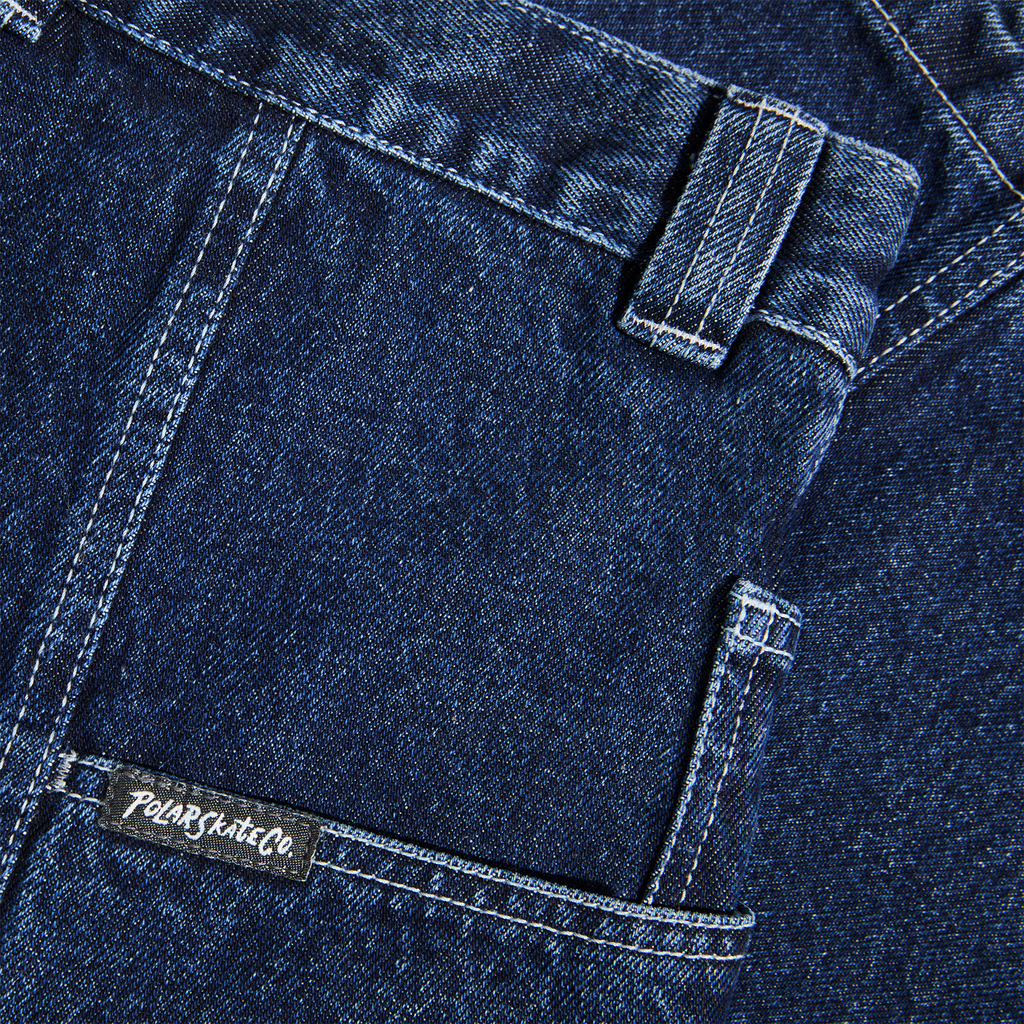 Jiro Shorts | Dark Blue w/ White Stitching