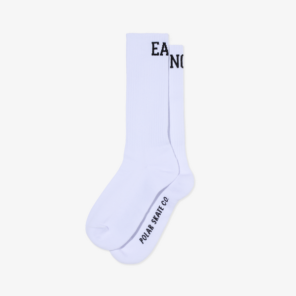 Rib Socks, Long | Easy Now - White
