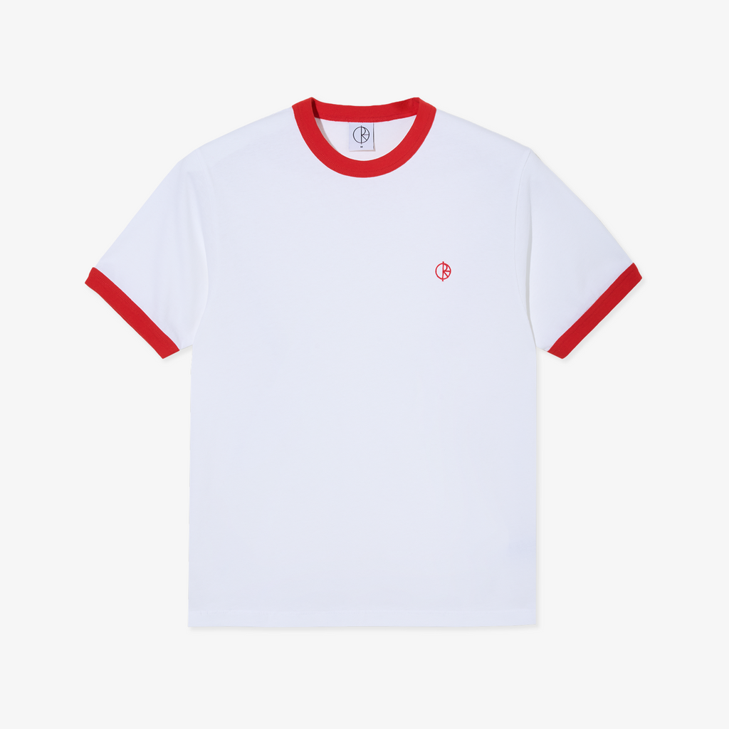 Ringer Tee - White/Red