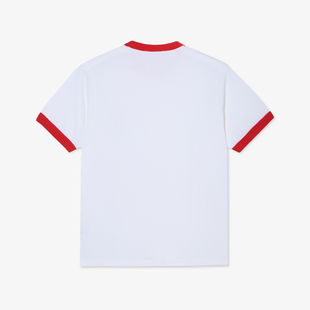 Ringer Tee - White/Red