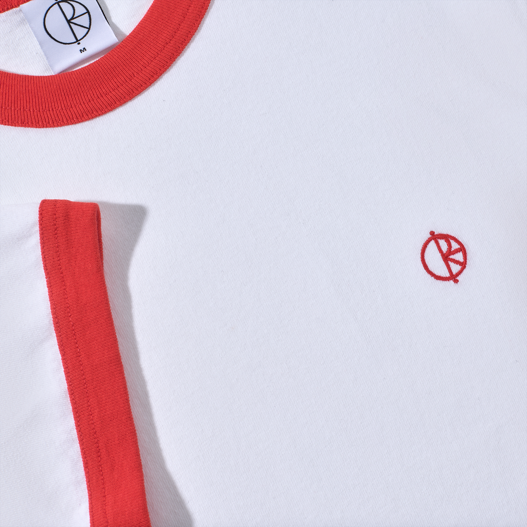Ringer Tee - White/Red